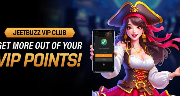 VIP Perks & Points Conversion bonus banner — Jeetbuzz